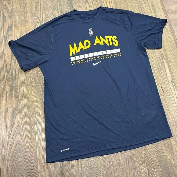 Nike Tops - NWOT Nike Womens Dri-Fit WNBA Fort Wayne Mad Ants Performance T-Shirt Navy XL